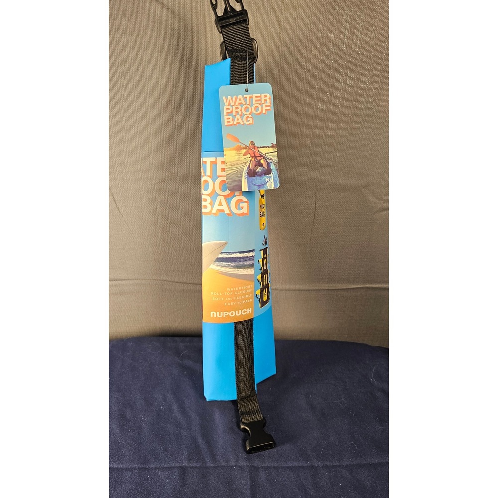 Nupouch 2L Waterproof Dry Bag Light Blue Heavy Duty Vinyl Roll Top Closure NEW